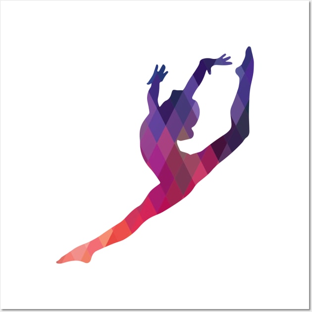 Leap Silhouette Wall Art by sportartbubble